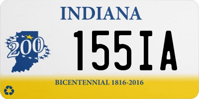 IN license plate 155IA