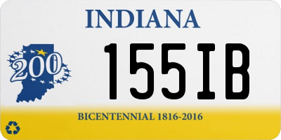 IN license plate 155IB