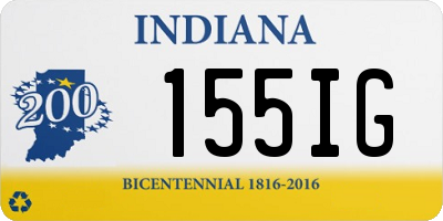 IN license plate 155IG