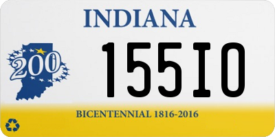 IN license plate 155IO