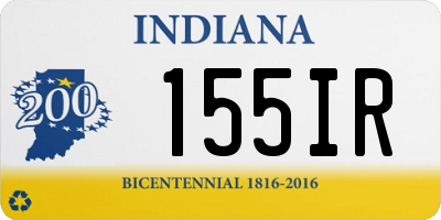 IN license plate 155IR