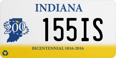IN license plate 155IS