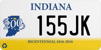 IN license plate 155JK