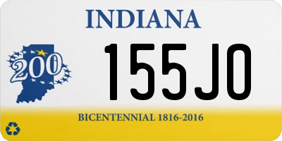 IN license plate 155JO