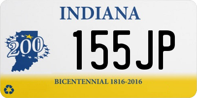 IN license plate 155JP