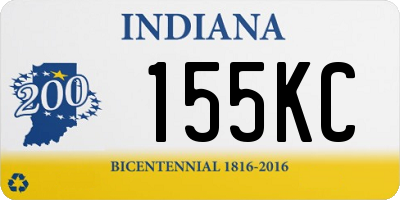 IN license plate 155KC