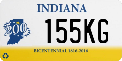 IN license plate 155KG