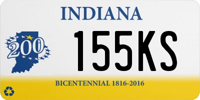 IN license plate 155KS