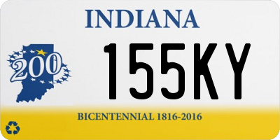 IN license plate 155KY