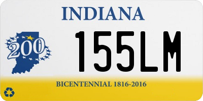 IN license plate 155LM