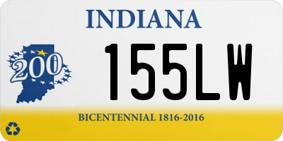 IN license plate 155LW