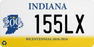 IN license plate 155LX