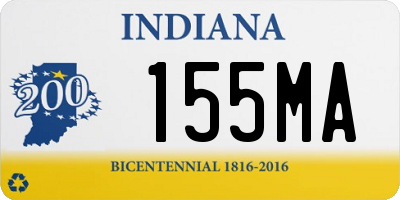 IN license plate 155MA