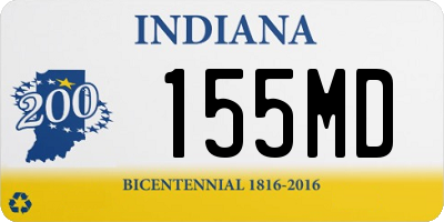 IN license plate 155MD