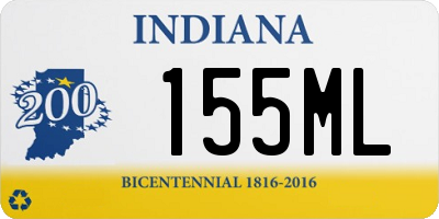 IN license plate 155ML