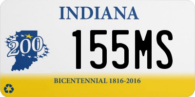IN license plate 155MS