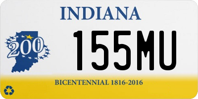 IN license plate 155MU