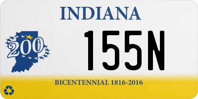 IN license plate 155N