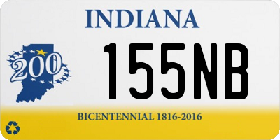 IN license plate 155NB