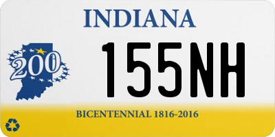 IN license plate 155NH