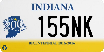 IN license plate 155NK