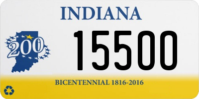 IN license plate 155OO