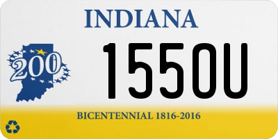 IN license plate 155OU