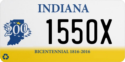 IN license plate 155OX