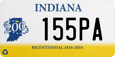 IN license plate 155PA