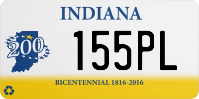 IN license plate 155PL