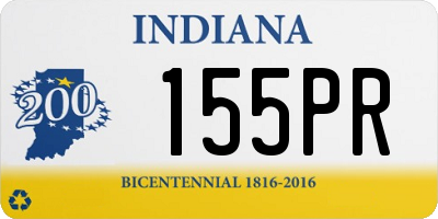 IN license plate 155PR