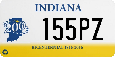 IN license plate 155PZ