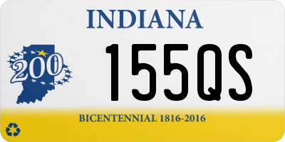 IN license plate 155QS