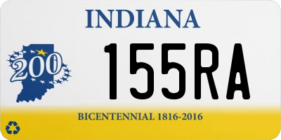 IN license plate 155RA