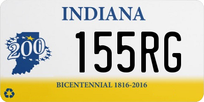 IN license plate 155RG