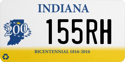 IN license plate 155RH