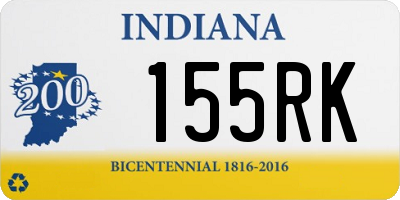 IN license plate 155RK