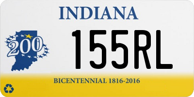 IN license plate 155RL