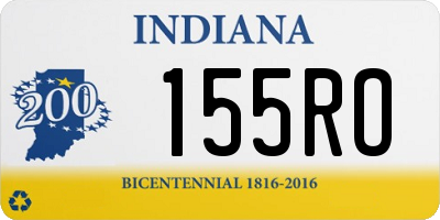 IN license plate 155RO