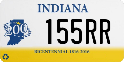 IN license plate 155RR