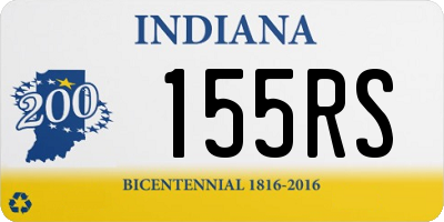 IN license plate 155RS