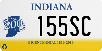 IN license plate 155SC