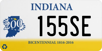 IN license plate 155SE