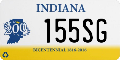 IN license plate 155SG