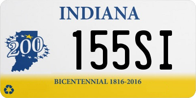 IN license plate 155SI