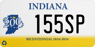 IN license plate 155SP