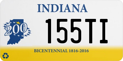 IN license plate 155TI