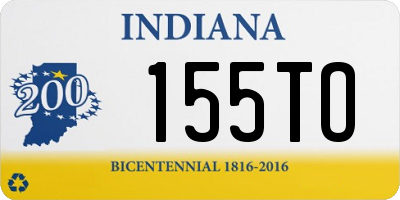 IN license plate 155TO