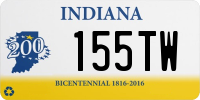 IN license plate 155TW