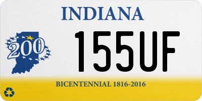 IN license plate 155UF